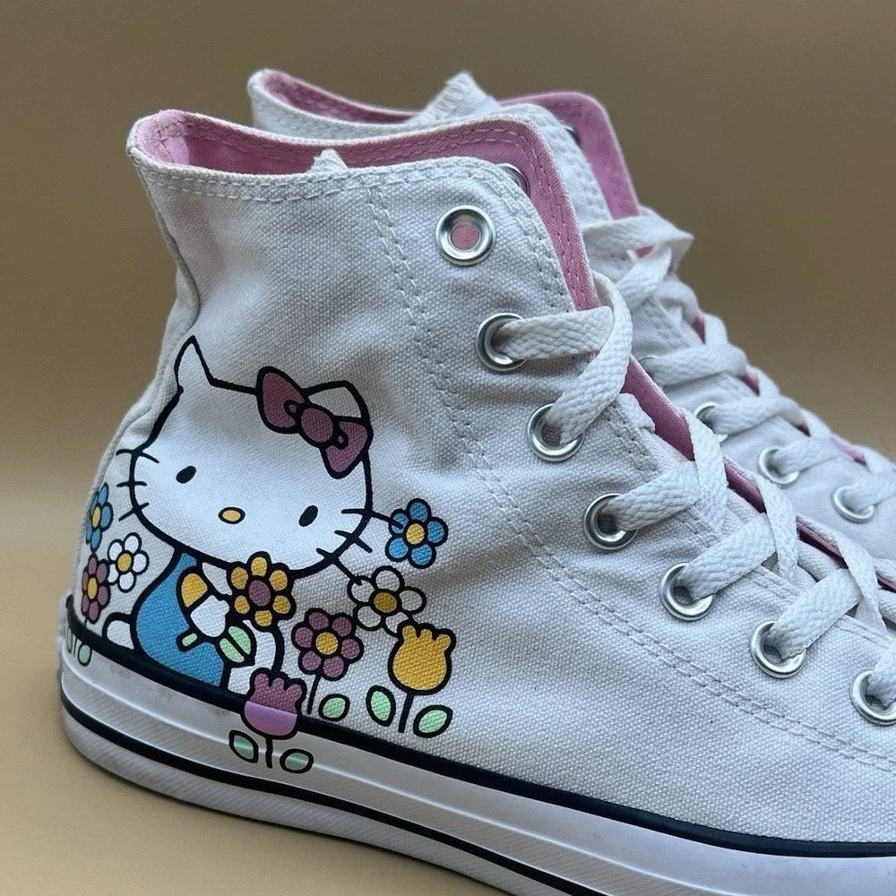 Converse All Star Chuck Taylor HELLO KITTY High Top - Women's Size 9.5 USED